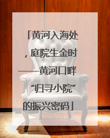 黄河入海处，庭院生金时——黄河口畔“归寻小院”的振兴密码