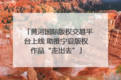 黄河国际版权交易平台上线 助推宁夏版权作品“走出去”
