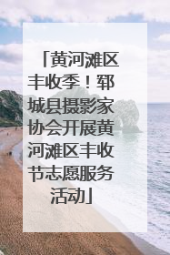 黄河滩区丰收季！郓城县摄影家协会开展黄河滩区丰收节志愿服务活动