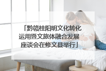 黔赣桂阳明文化转化运用暨文旅体融合发展座谈会在修文县举行
