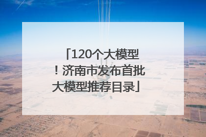120个大模型！济南市发布首批大模型推荐目录