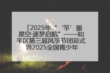 2025年“‘筝’服星空·逐梦启航”——和平区第三届风筝节闭幕式 暨2025全国青少年风筝制作放飞赛（沈阳站）颁奖仪式