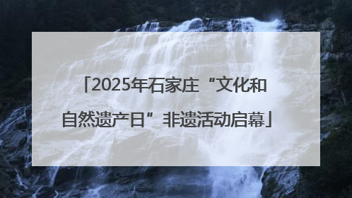 2025年石家庄“文化和自然遗产日”非遗活动启幕