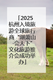 2025杭州入境旅游全球旅行商“潮萧山·会天下”文化旅游推介会成功举办