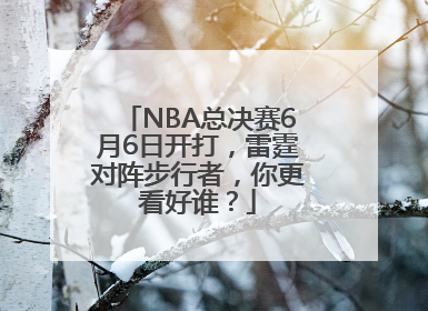 NBA总决赛6月6日开打，雷霆对阵步行者，你更看好谁？